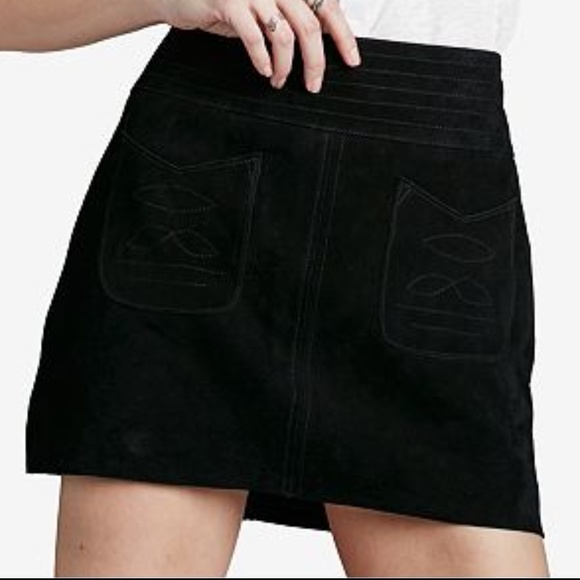 Free People Dresses & Skirts - Free People (Not Vegan) Modern Love Suede Skirt